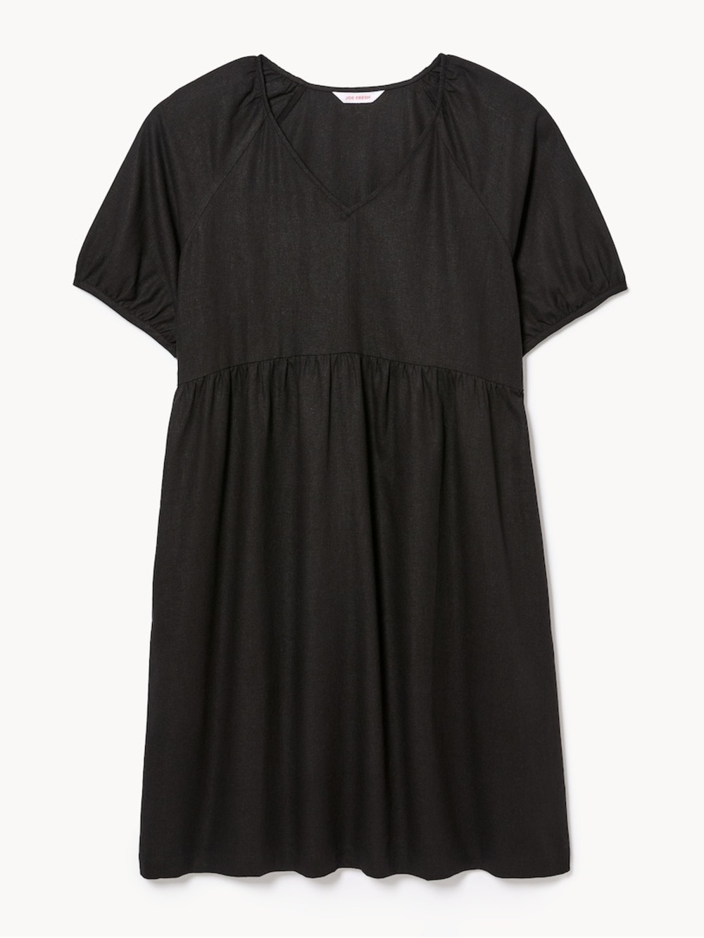 Joe Fresh Puff Sleeve Midi Dress | Medium | NWT | Black